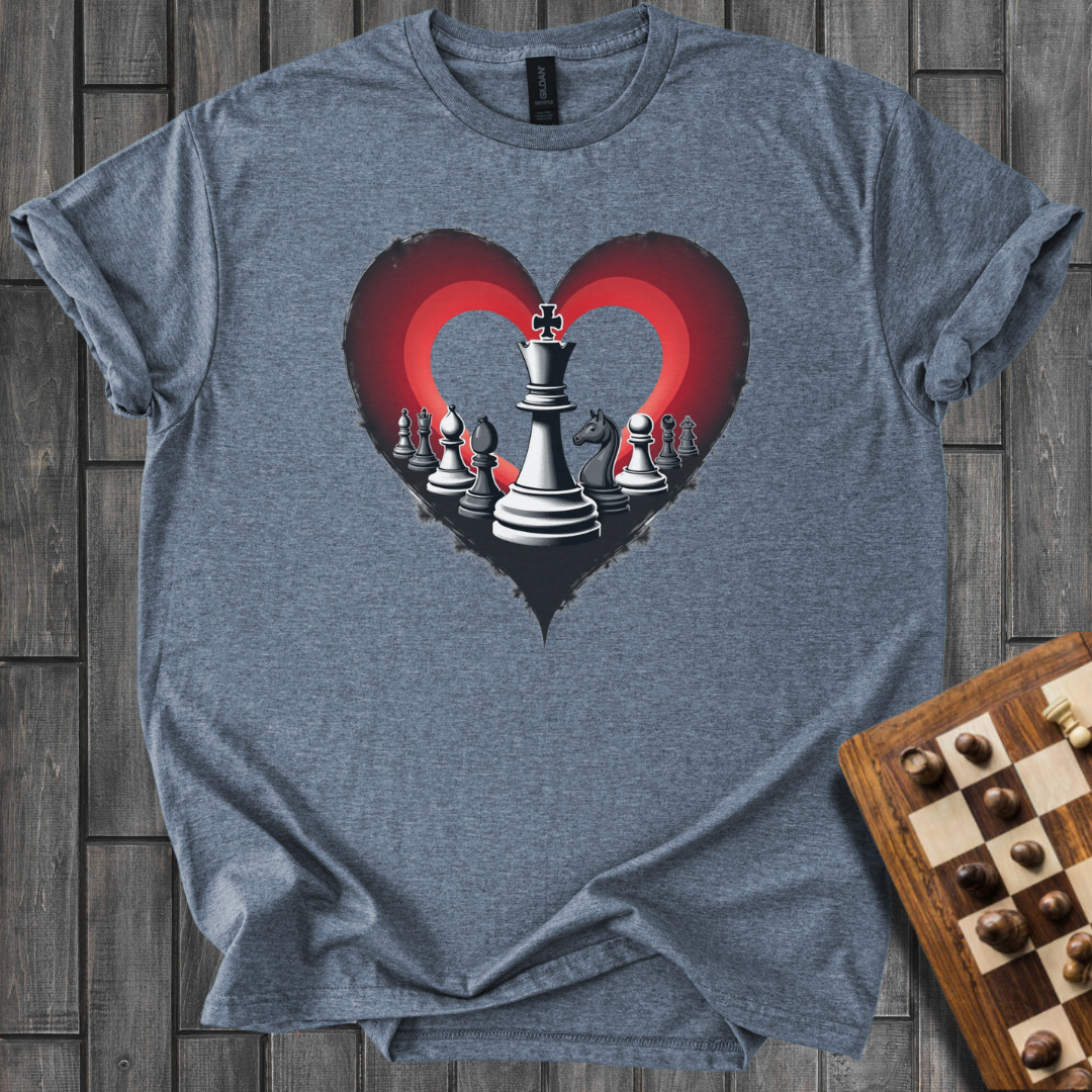 Pieces in Heart Chess T-Shirt