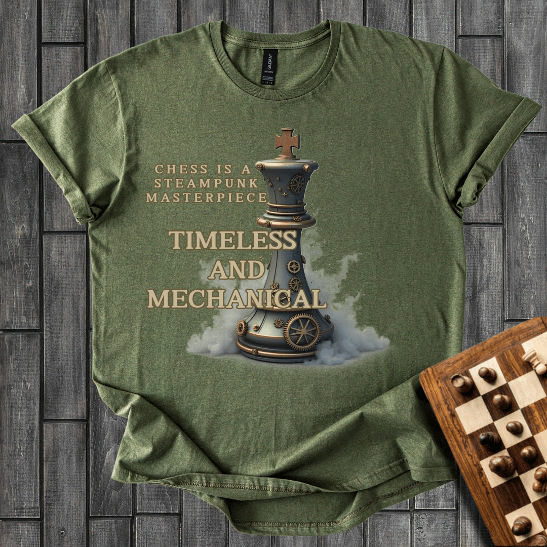 The Gilded Guardian Chess T-Shirt
