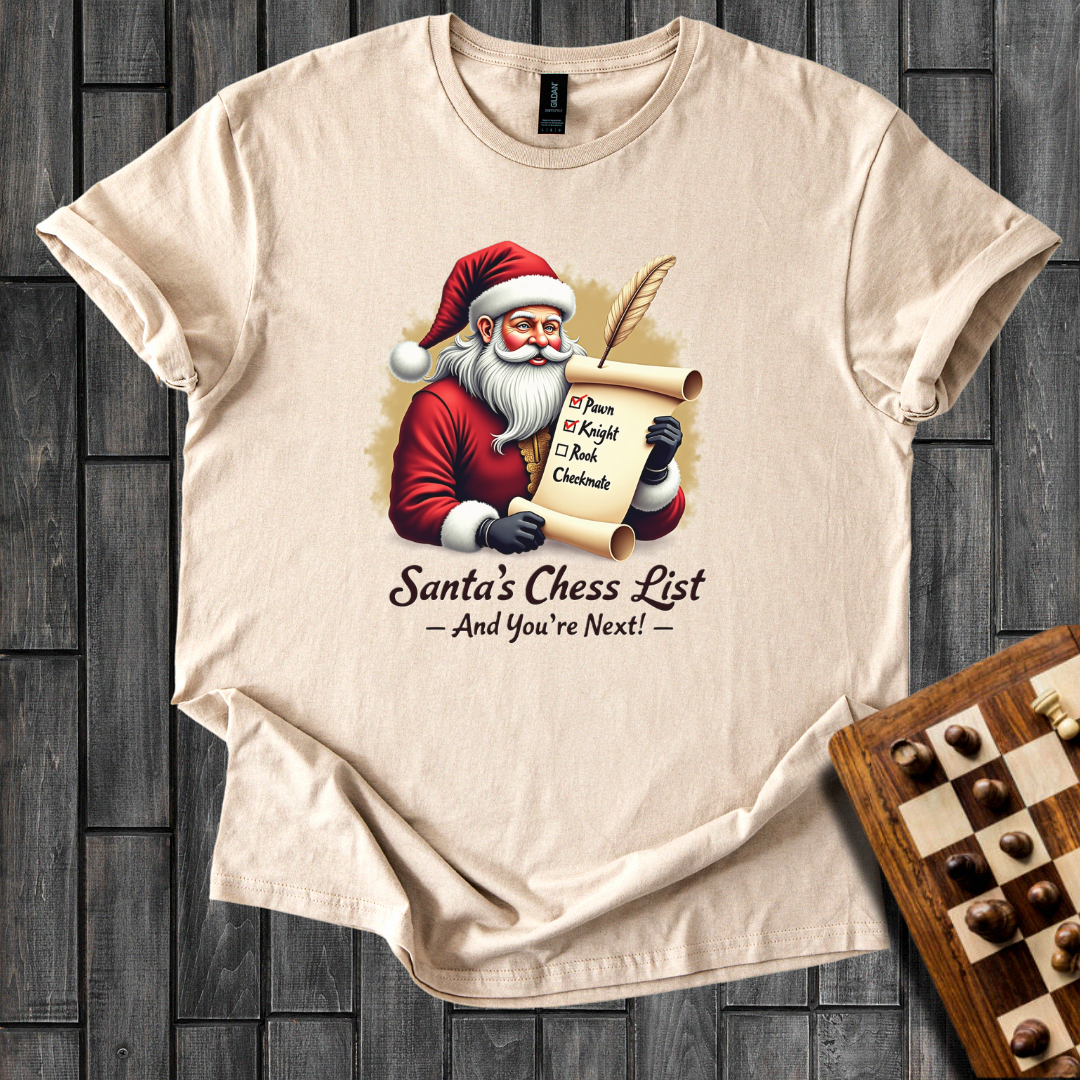 Santa's Hit List Chess T-Shirt