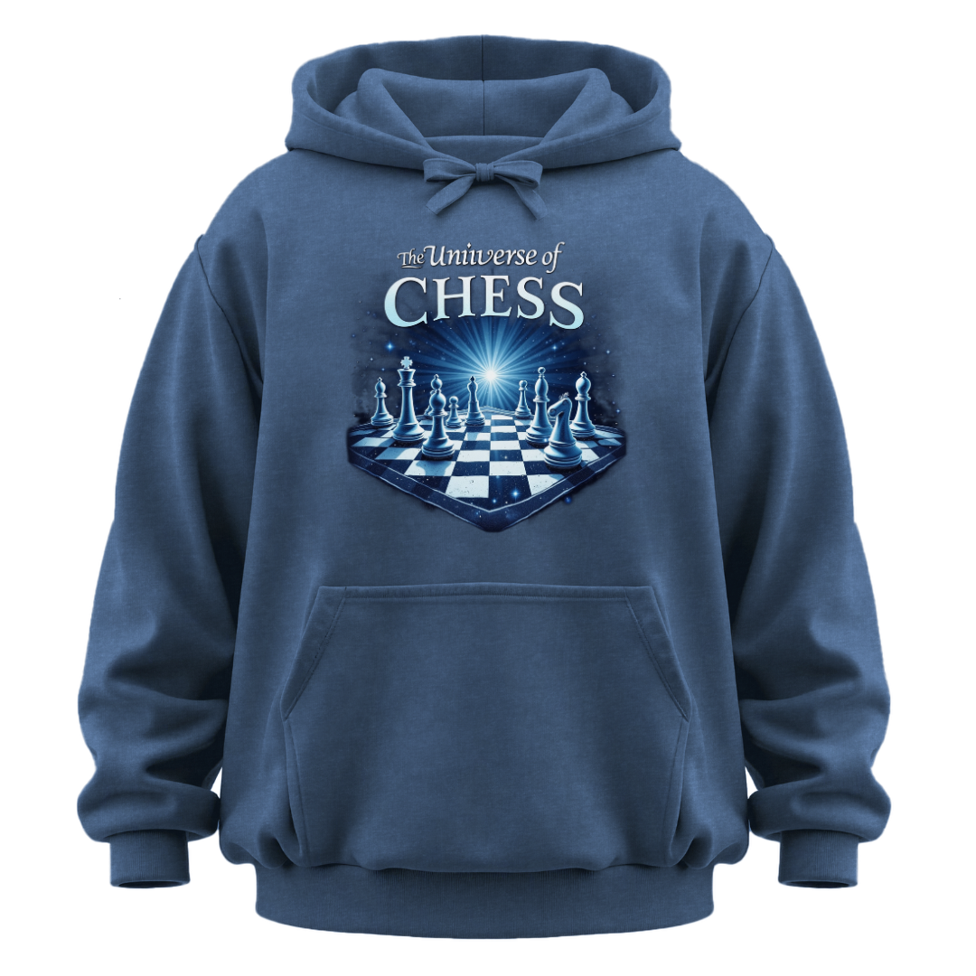 The Universe Of Chess Garment-Dyed Hoodie