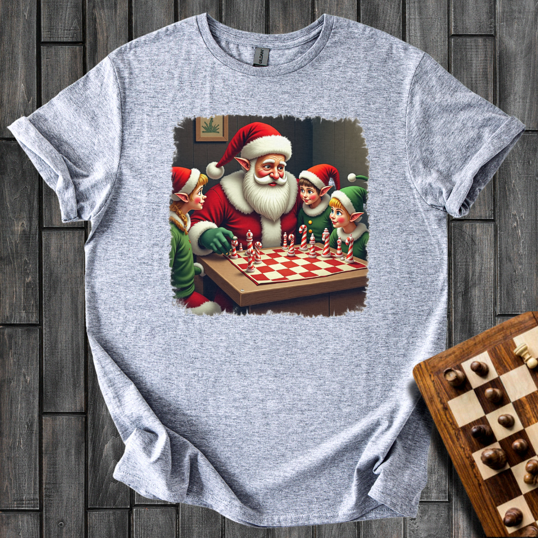Santa Showdown Chess T-Shirt