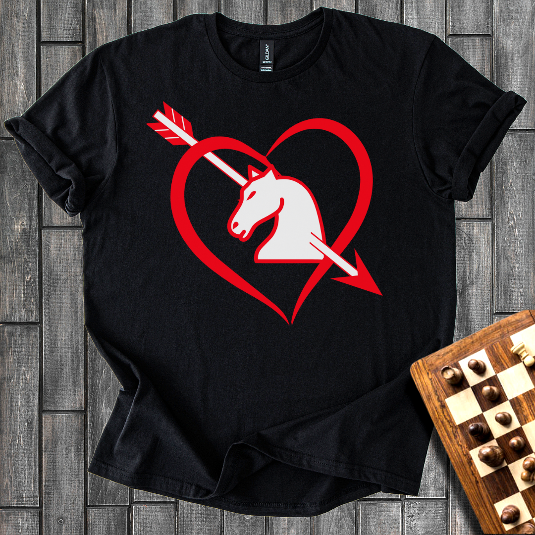 Knight In a Heart Chess T-Shirt