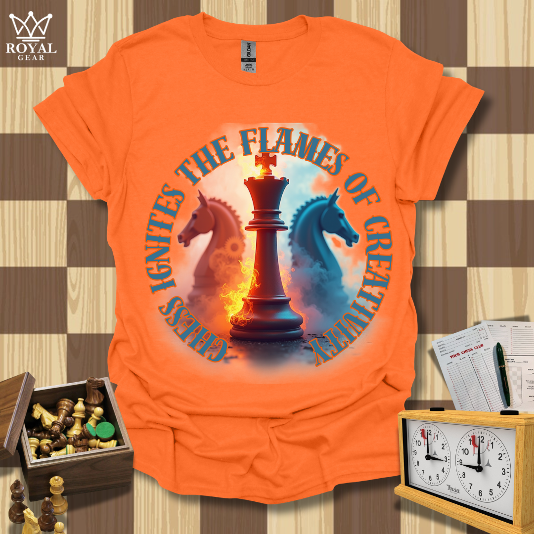 Luminous King Chess T-Shirt