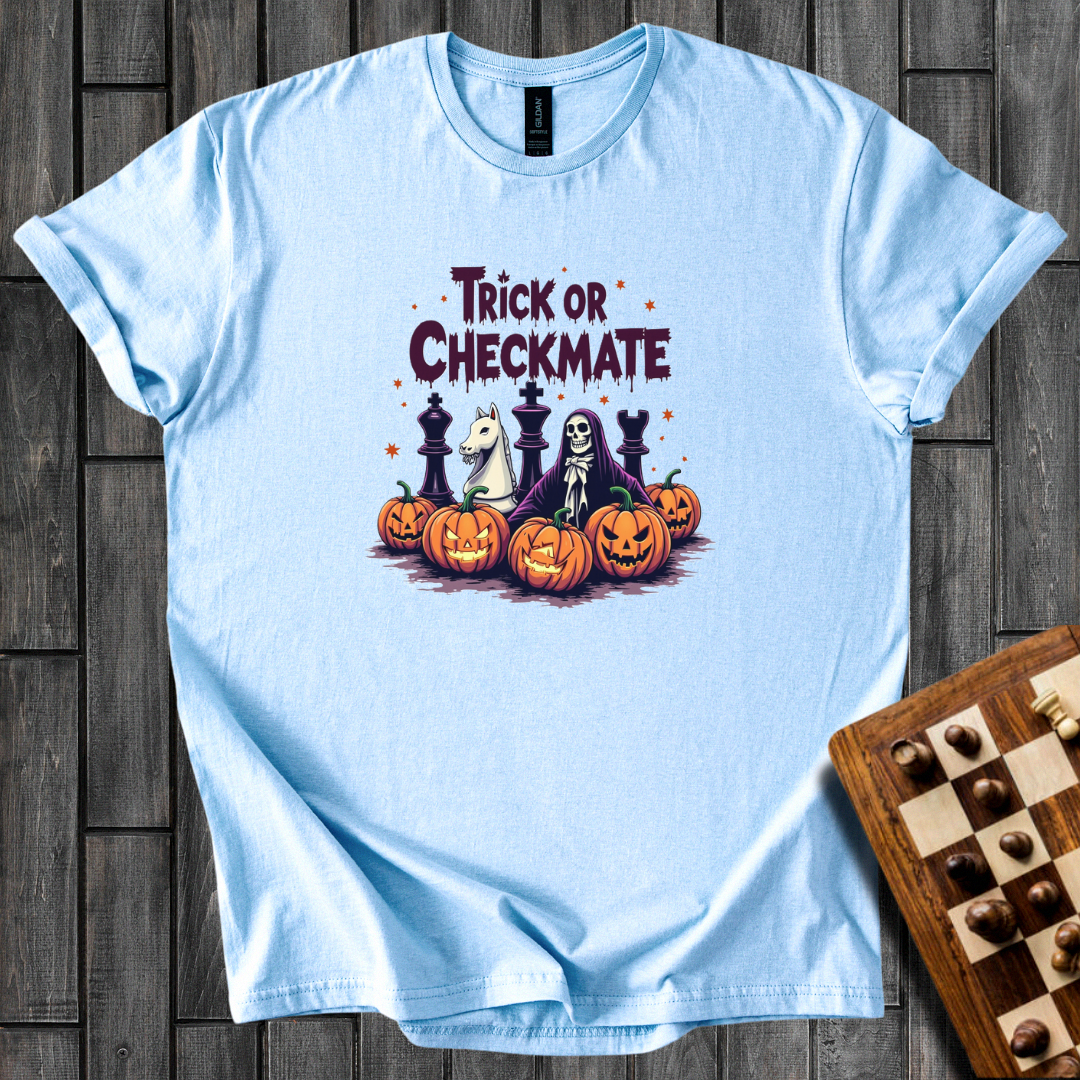Checkered Horrors Chess T-Shirt