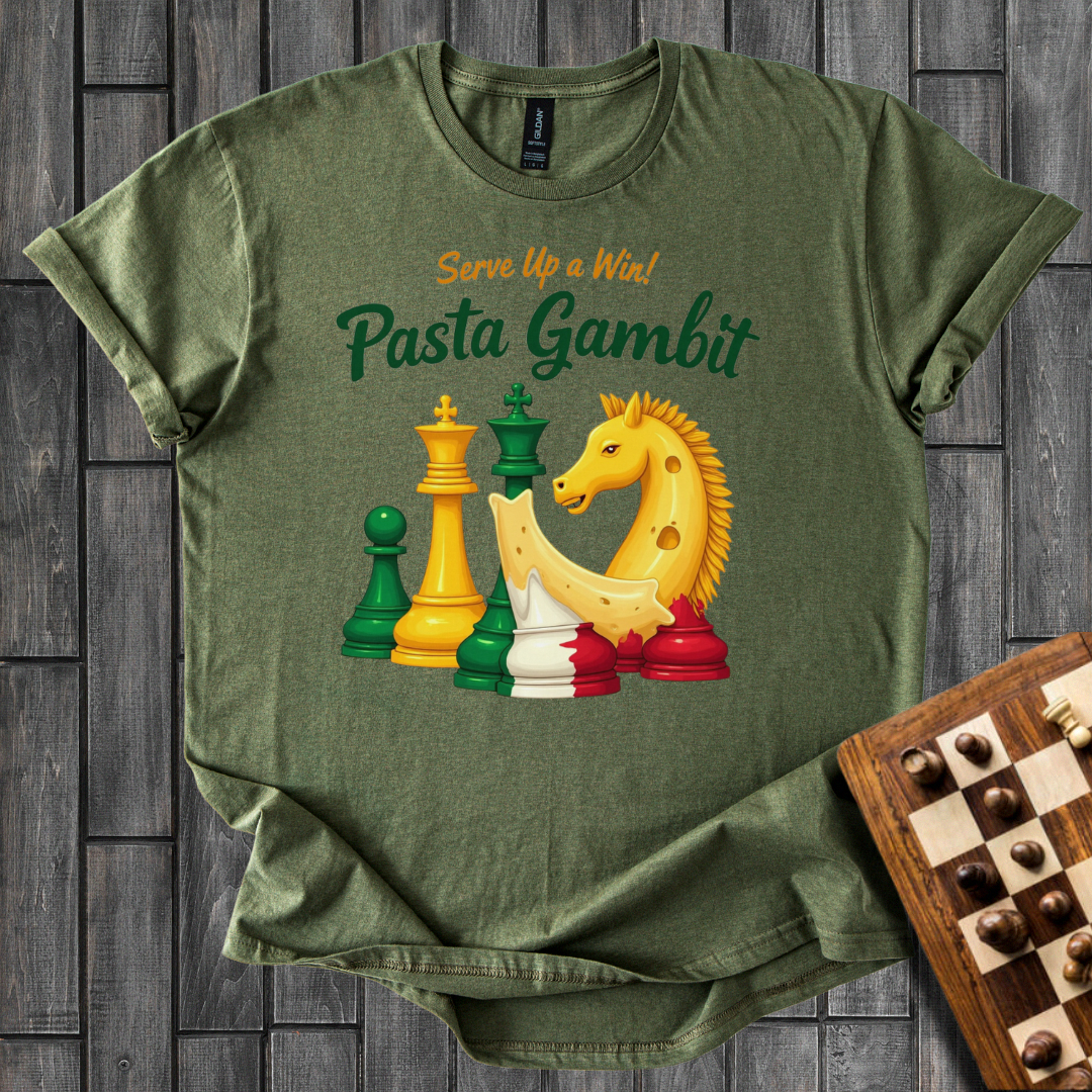 Pasta Gambit Chess T-Shirt