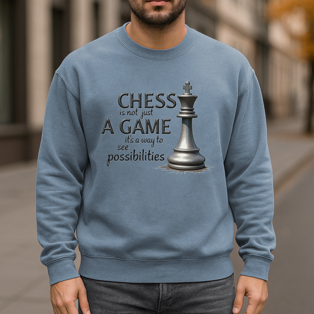 Chess Possibilities Garment-Dyed Sweatshirt