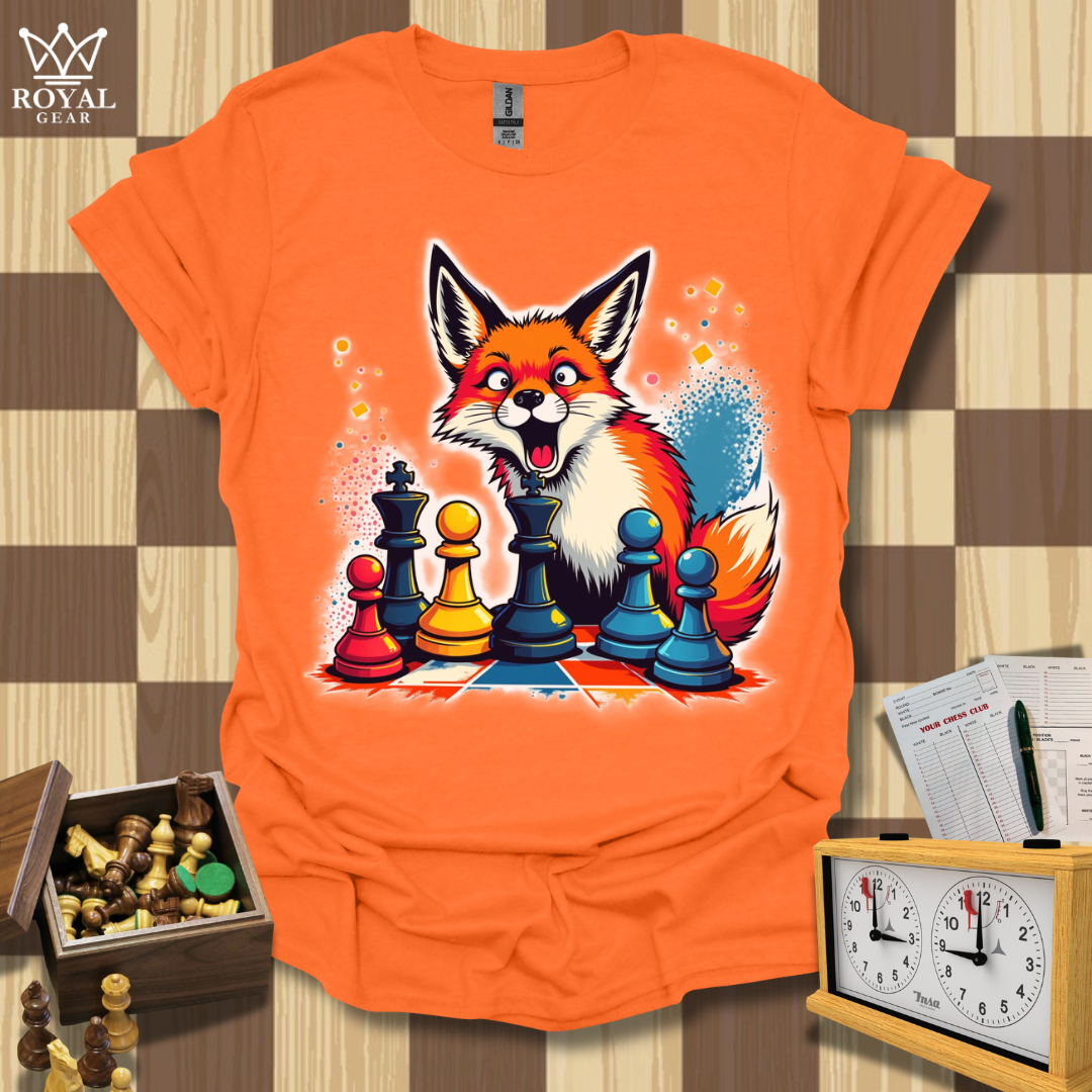 Foxy Strategist Chess T-Shirt