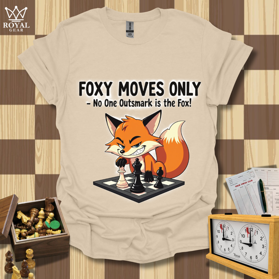 The Secret Foxy Strategy Chess T-Shirt