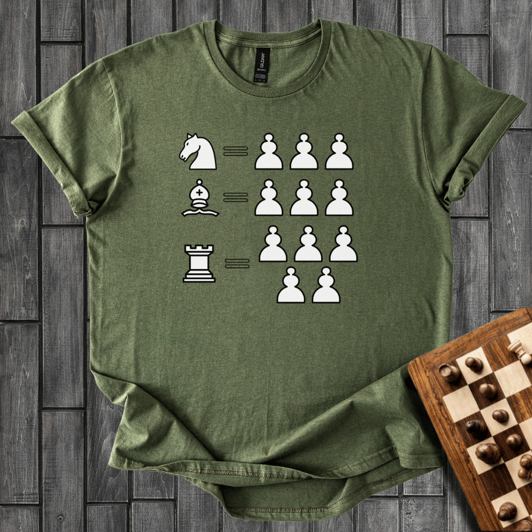 The Value of The Pieces Chess T-Shirt