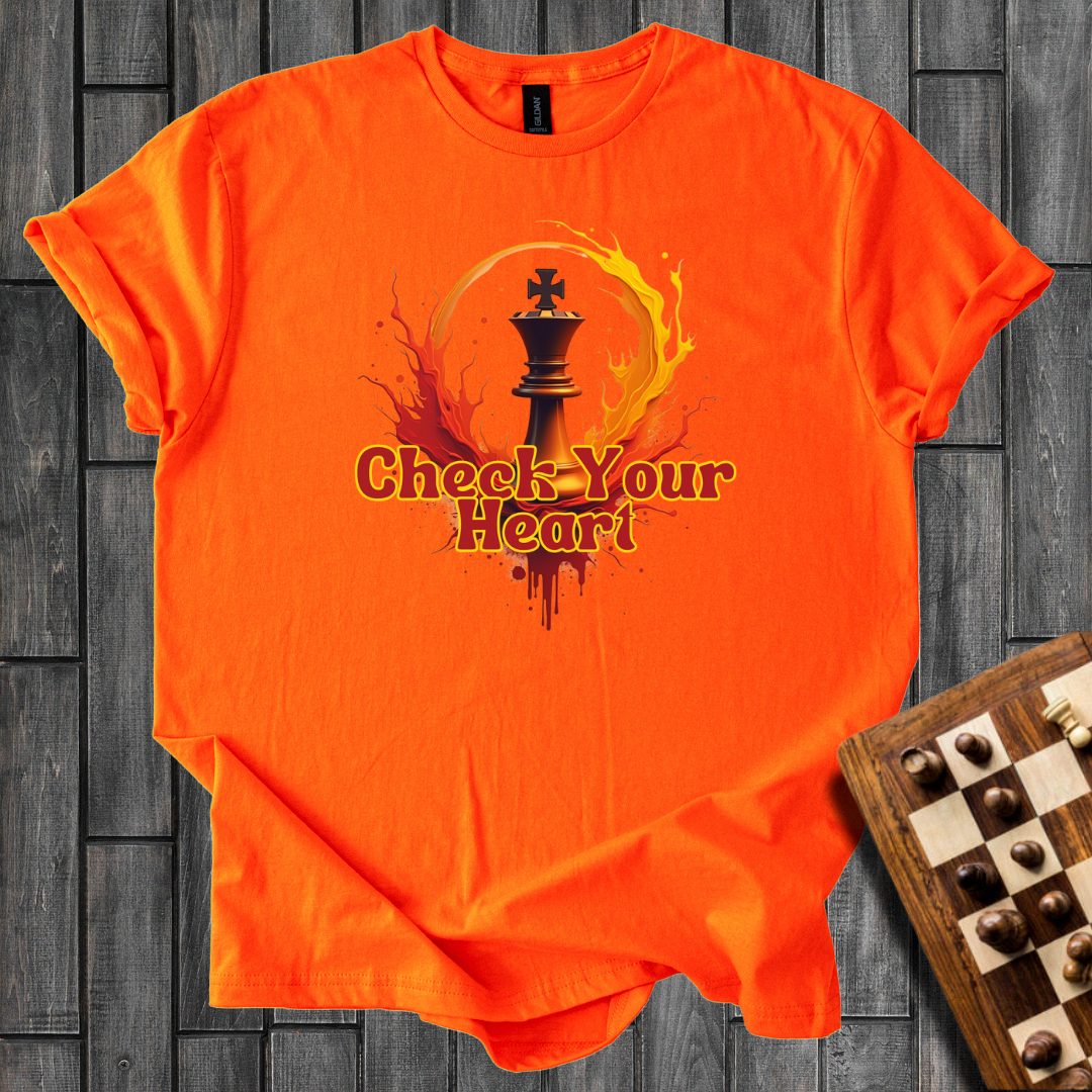 Check Your Heart Chess T-Shirt