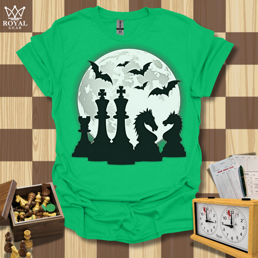 Moonlit Tactics Chess T-Shirt