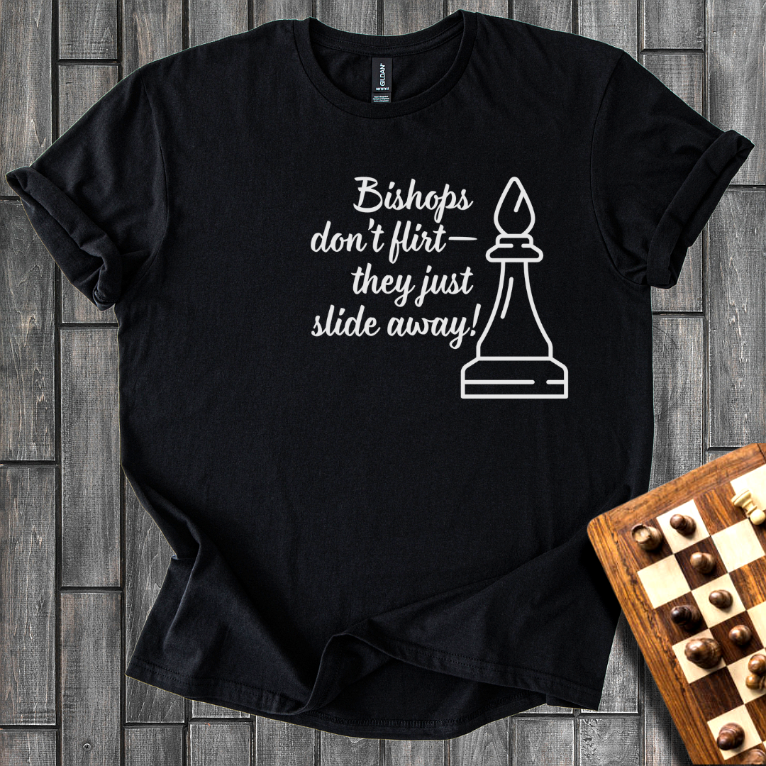 The Bishop’s Love Life Chess T-Shirt