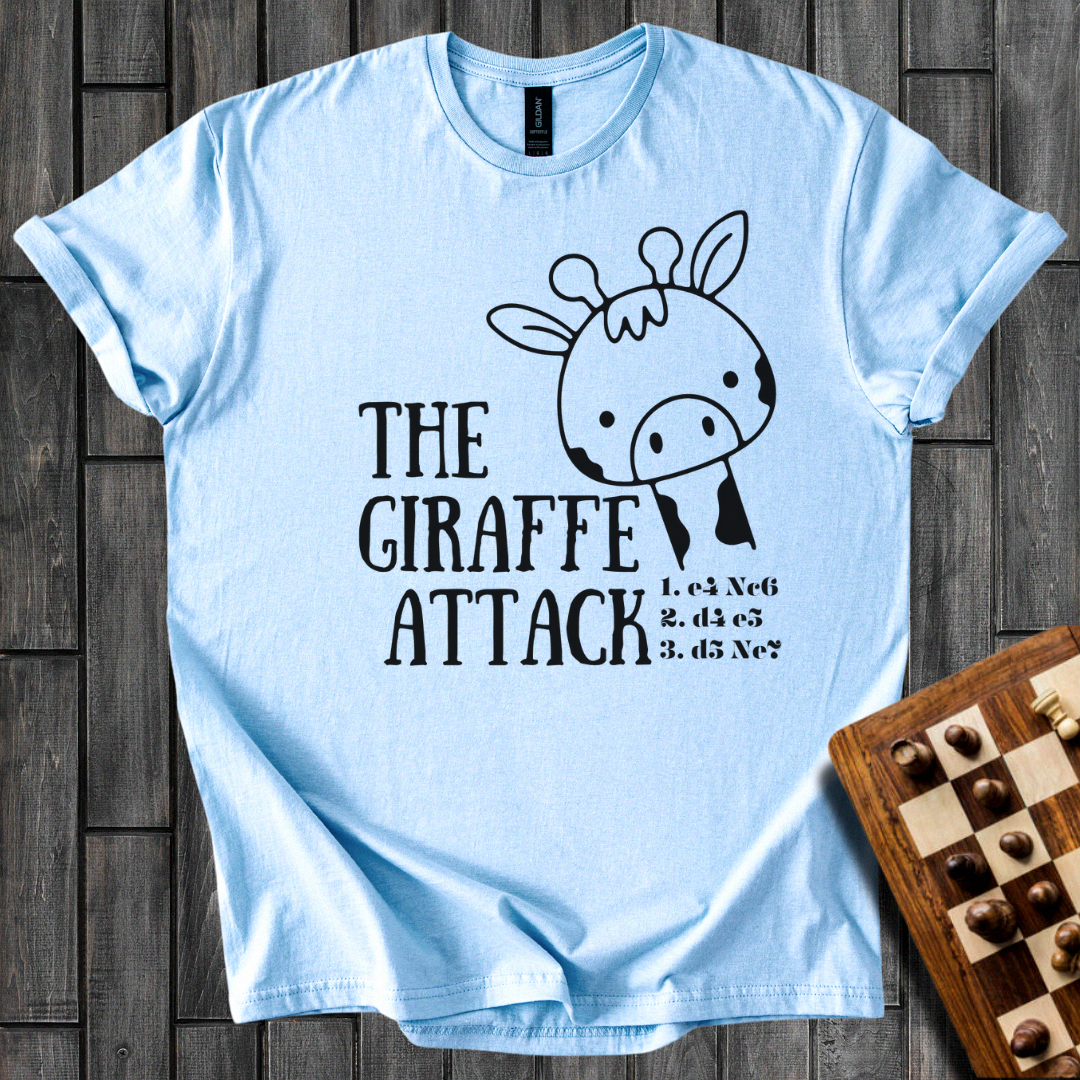 The Giraffe Attack Chess T-Shirt