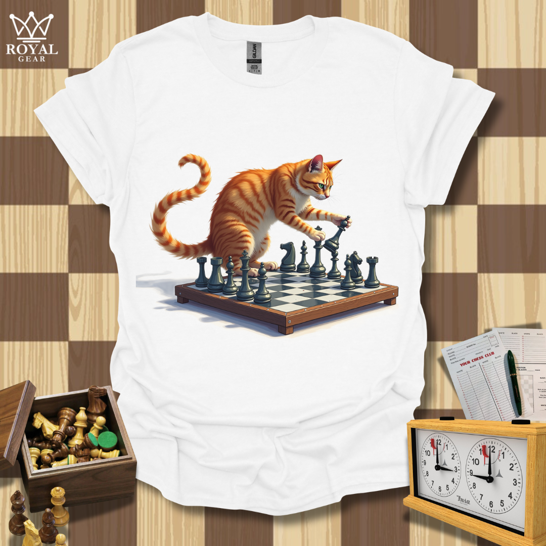 Cat Grandmaster Chess T-Shirt