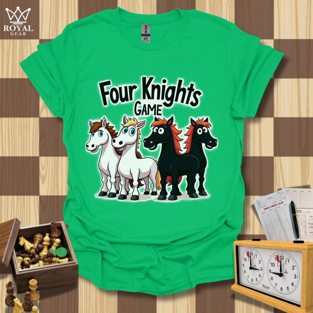 4 Knights Game Chess T-Shirt