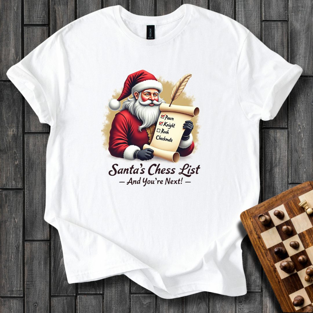 Santa's Hit List Chess T-Shirt