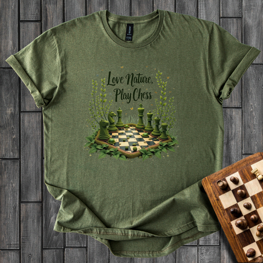 Love Nature, Play Chess T-Shirt