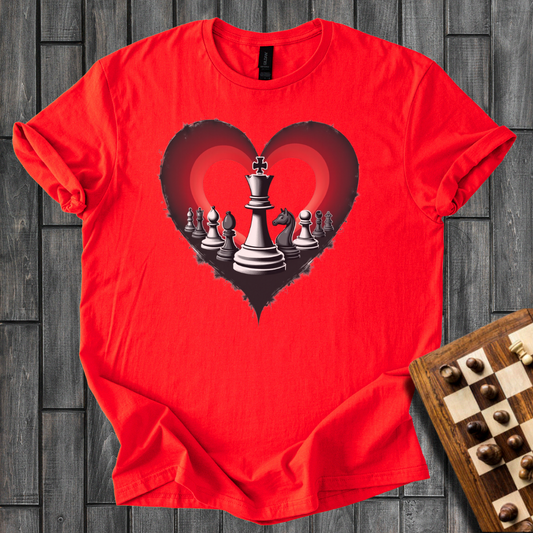 Pieces in Heart Chess T-Shirt