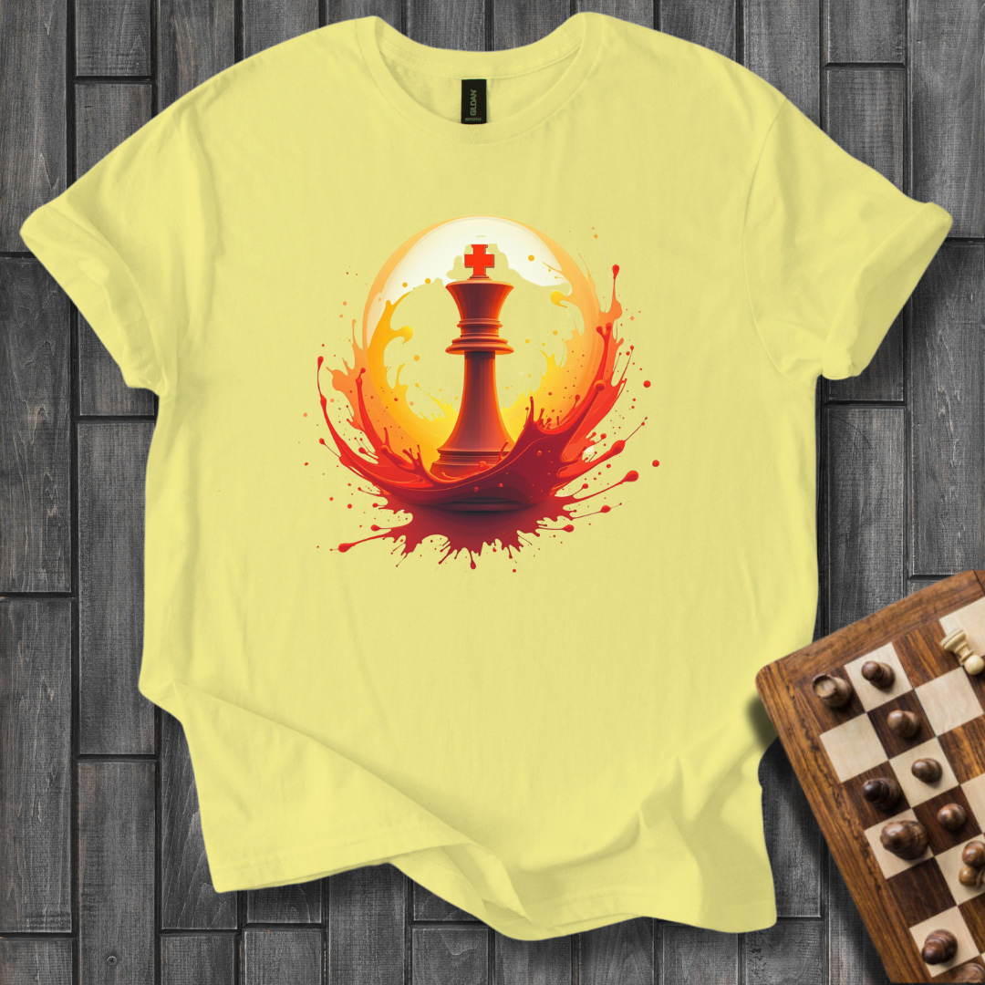Orange Splash Chess T-Shirt