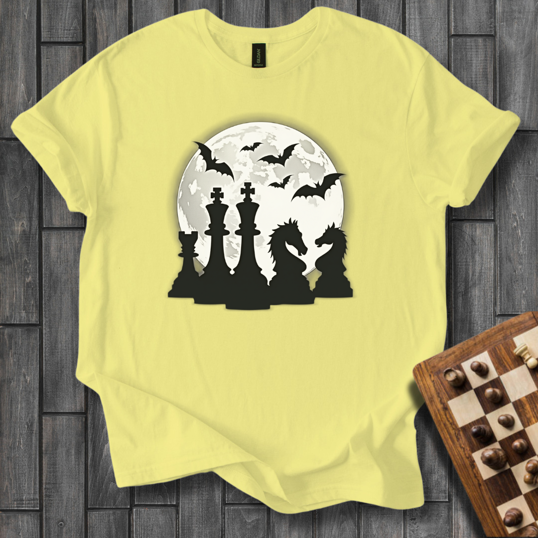 Moonlit Tactics Chess T-Shirt