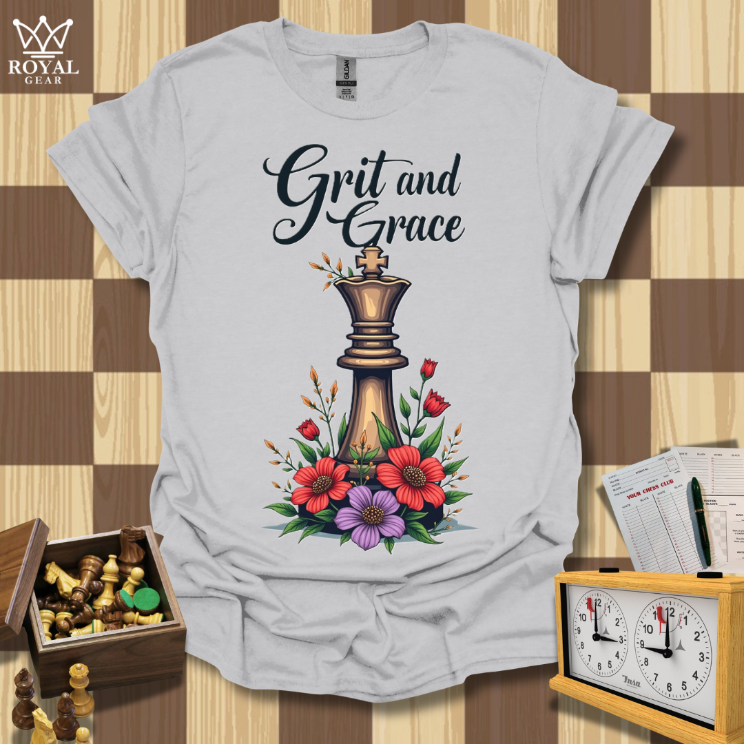 Queenly Elegance Chess T-Shirt