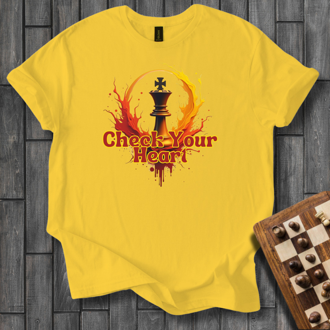 Check Your Heart Chess T-Shirt