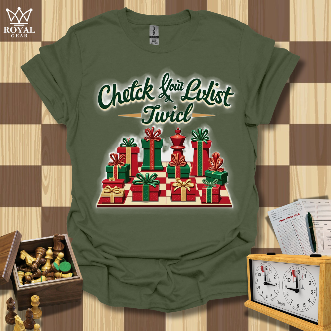 Check Your List Chess T-Shirt