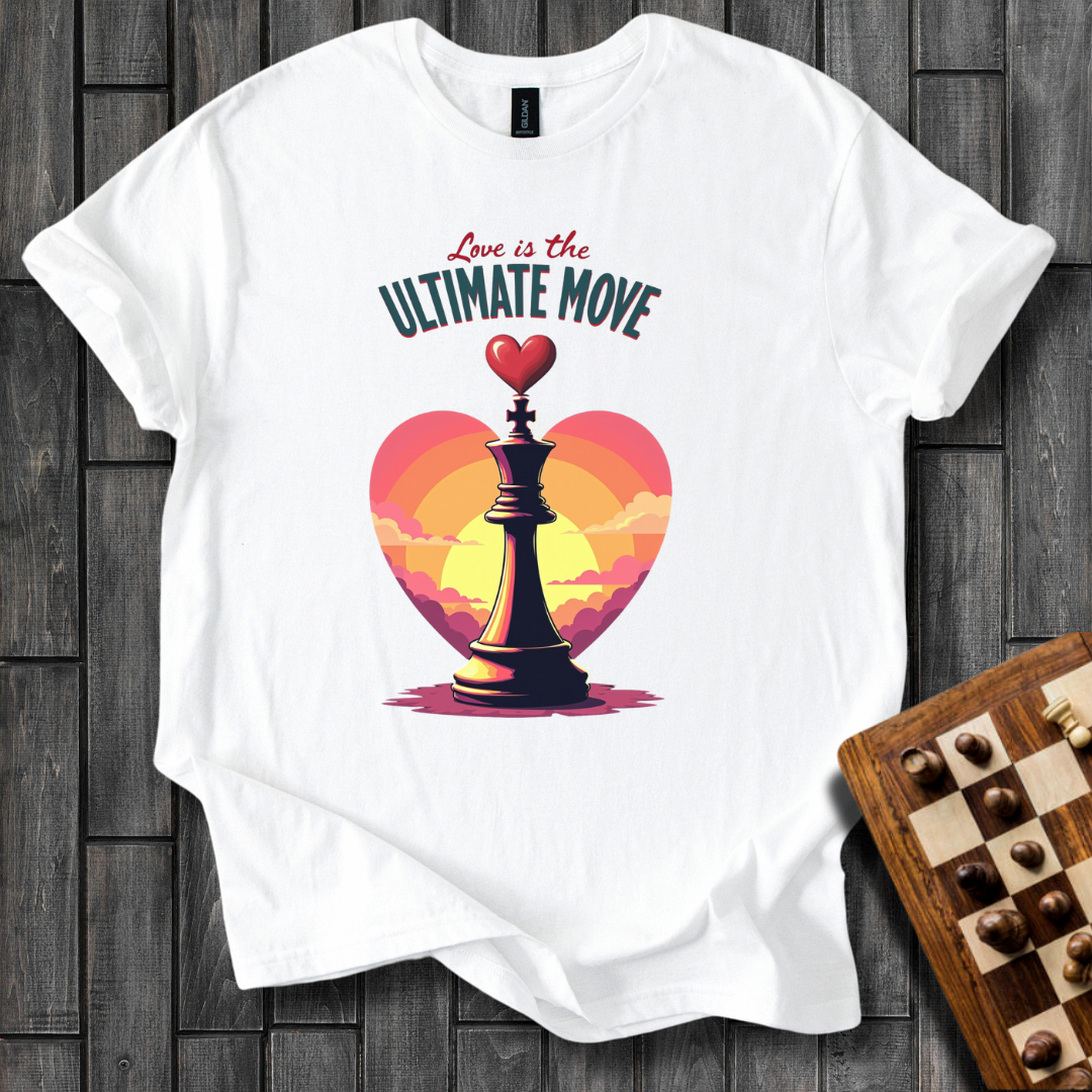 Sunset Love Chess T-Shirt