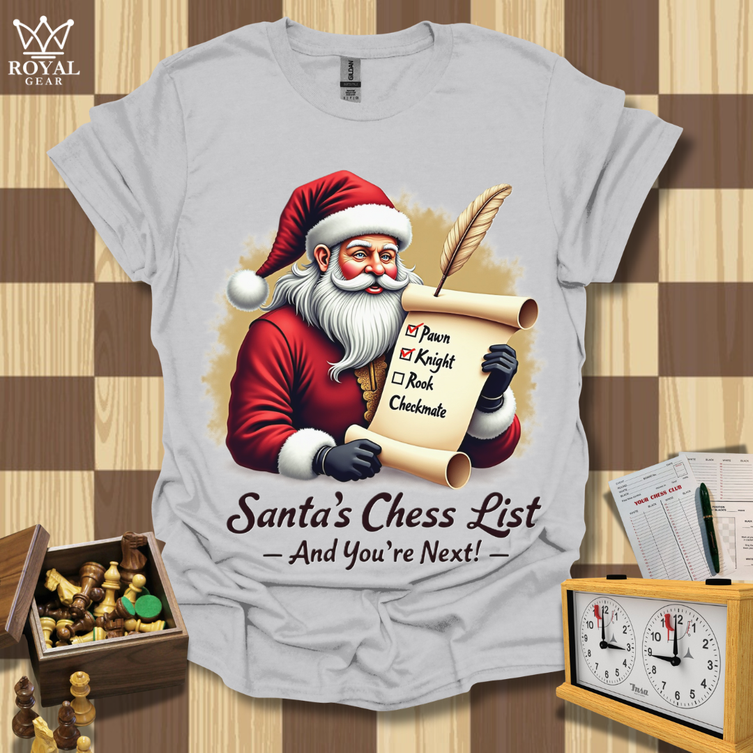 Santa's Hit List Chess T-Shirt