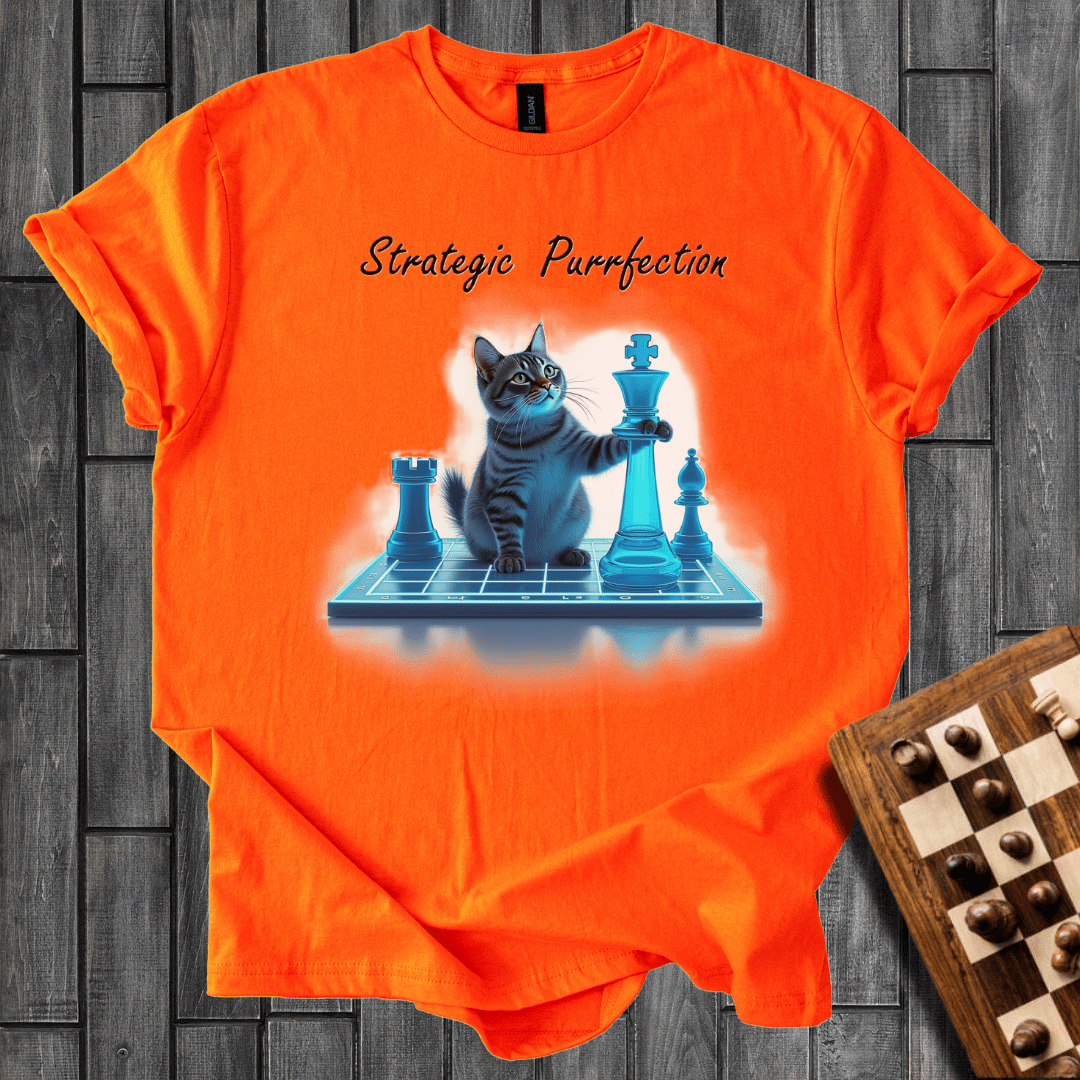Purrfect Strategy Chess T-Shirt