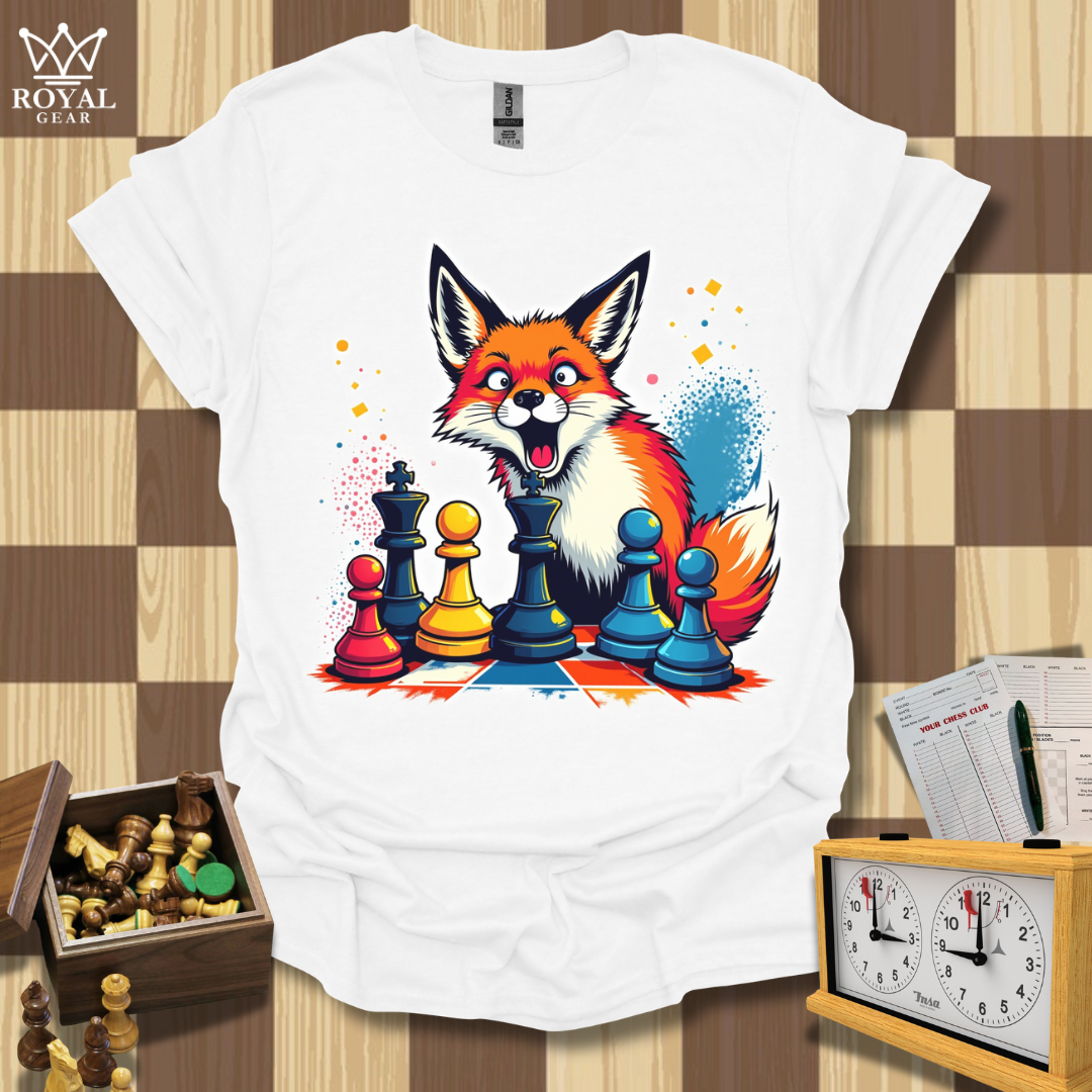 Foxy Strategist Chess T-Shirt