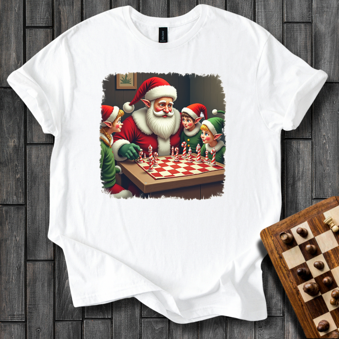 Santa Showdown Chess T-Shirt