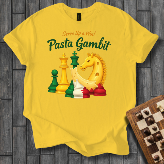 Pasta Gambit Chess T-Shirt