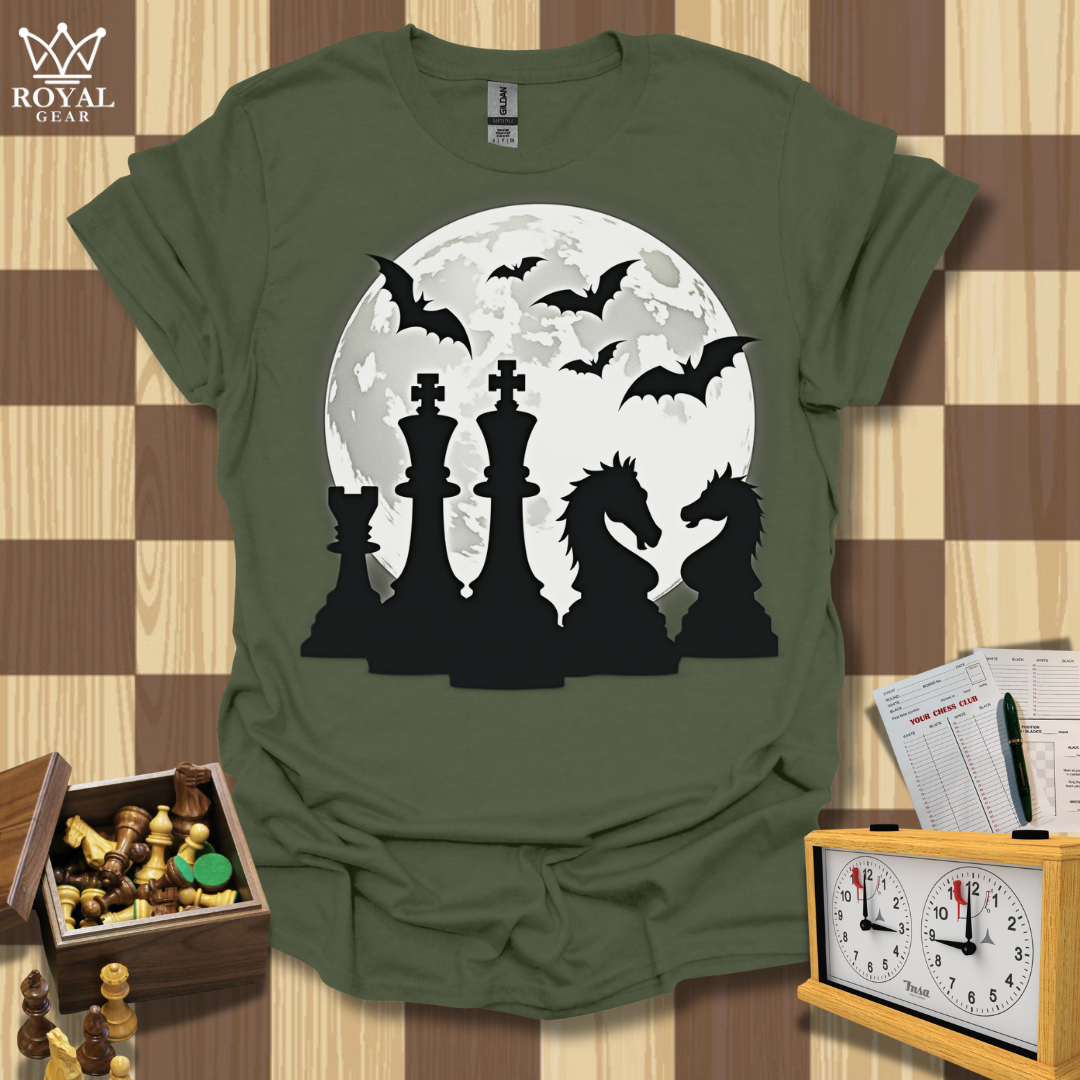 Moonlit Tactics Chess T-Shirt