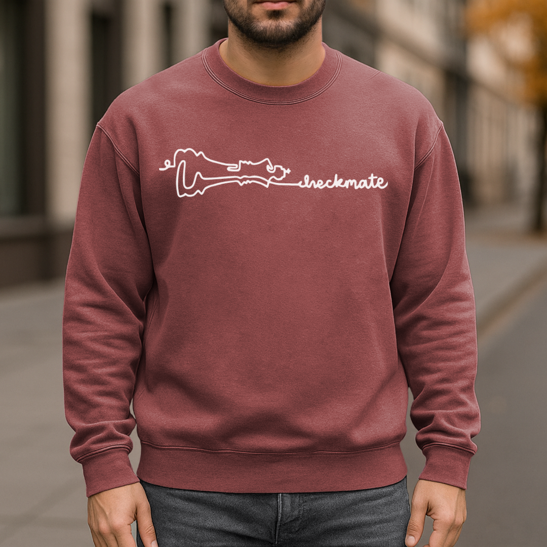 Signature Checkmate Garment-Dyed Sweatshirt