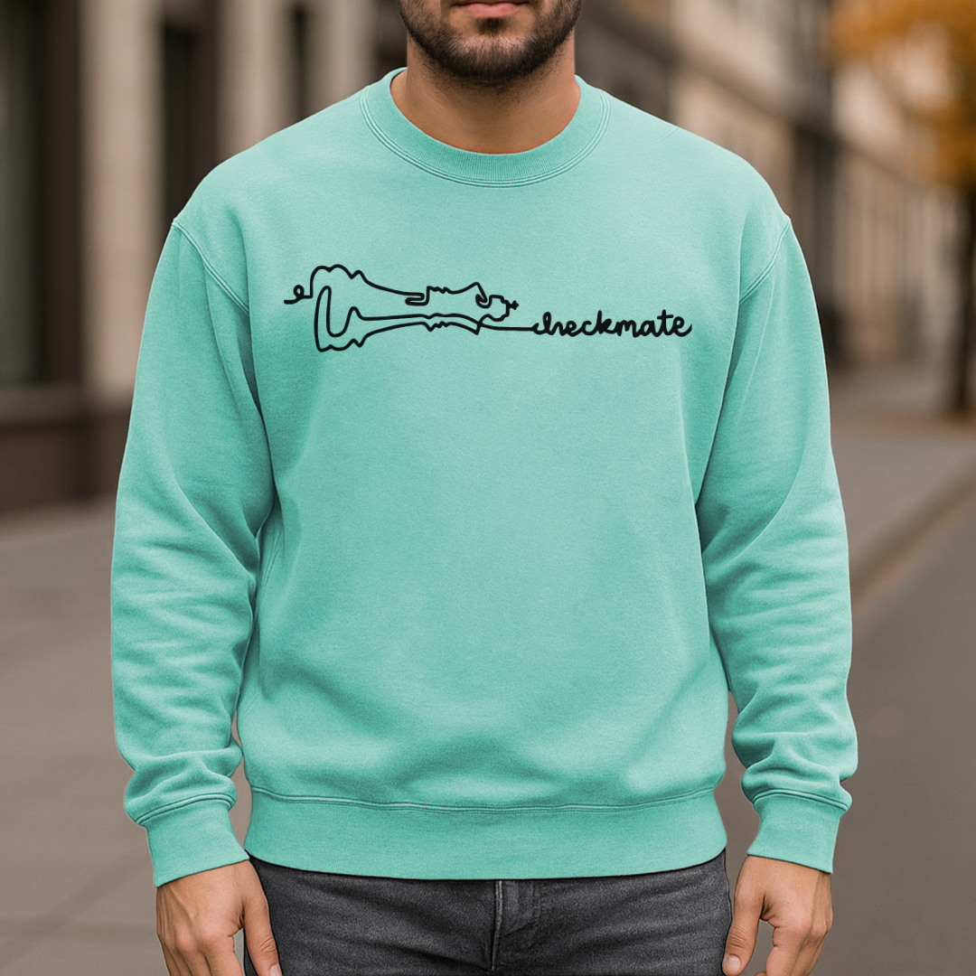 Signature Checkmate Garment-Dyed Sweatshirt