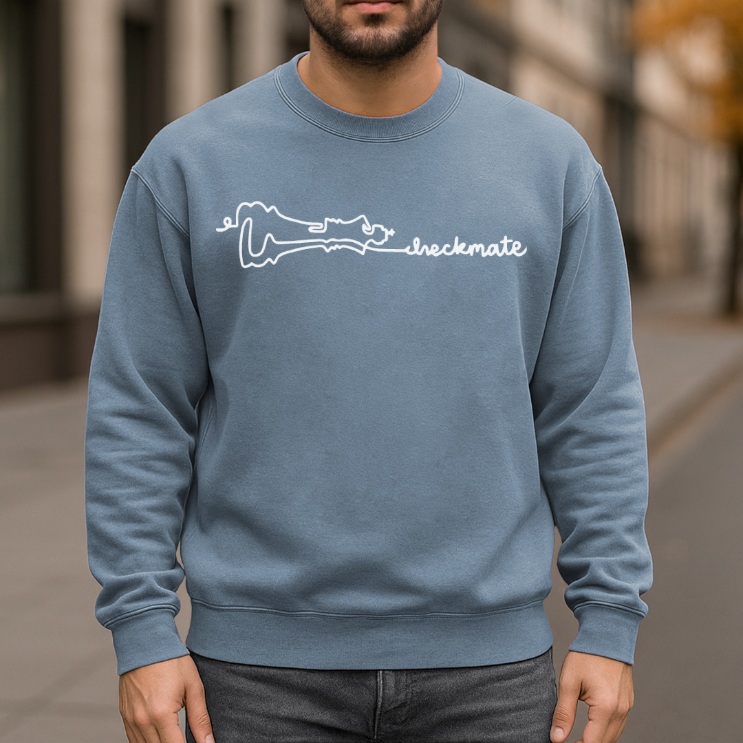 Signature Checkmate Garment-Dyed Sweatshirt