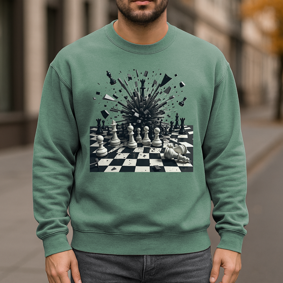 Chaos Unleashed Garment-Dyed Sweatshirt