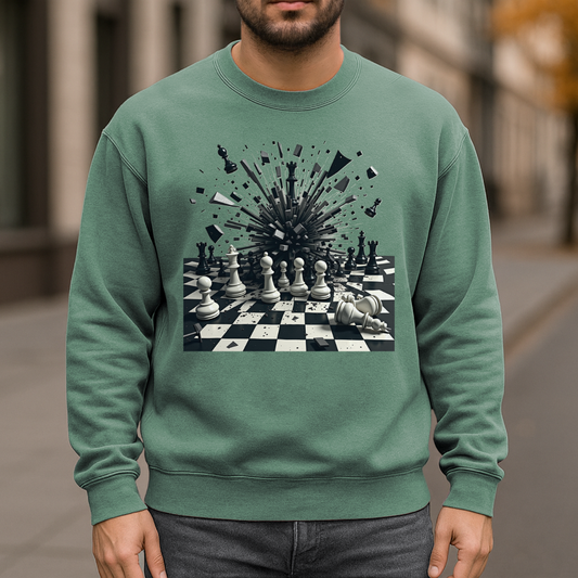 Chaos Unleashed Garment-Dyed Sweatshirt