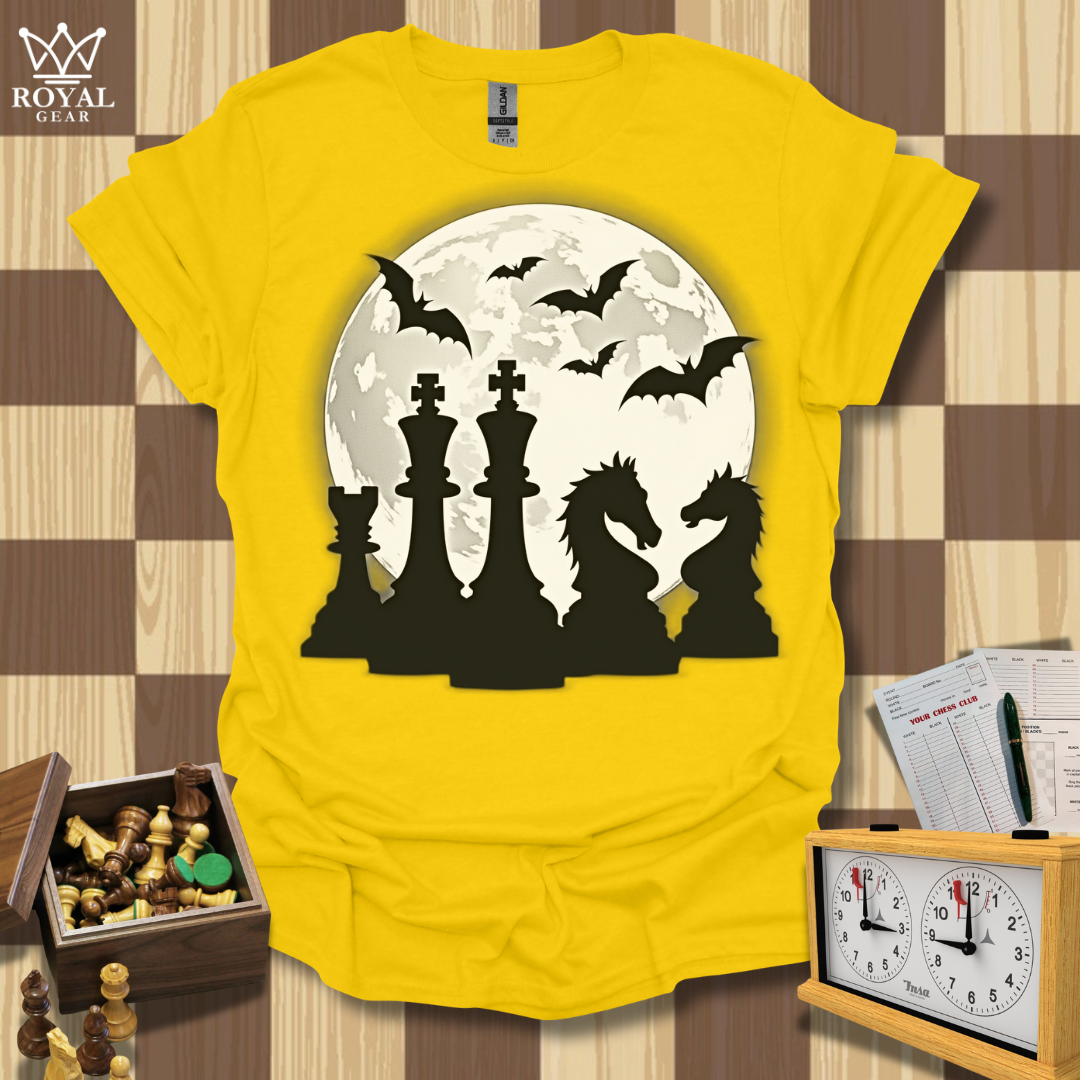 Moonlit Tactics Chess T-Shirt