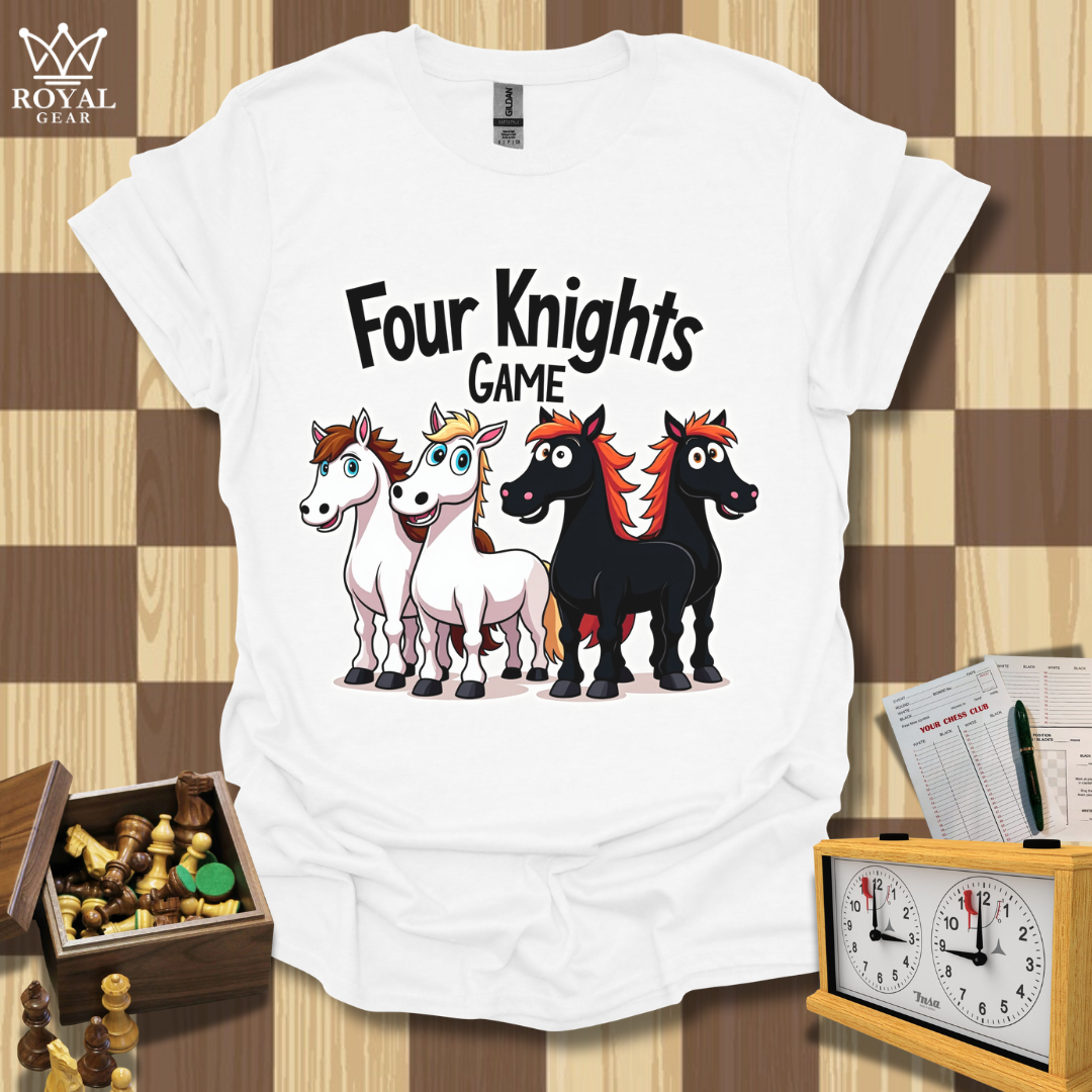 4 Knights Game Chess T-Shirt