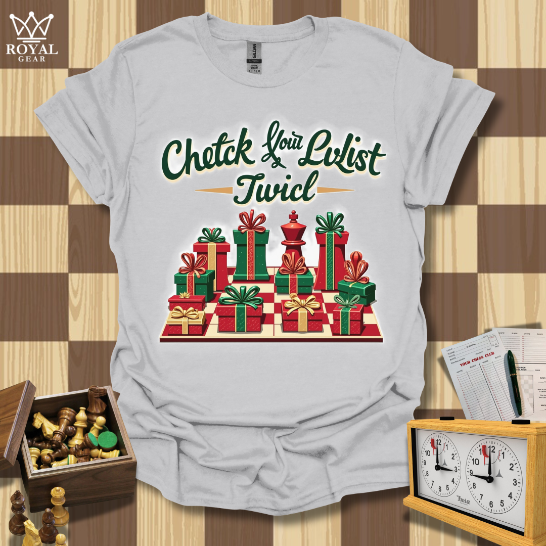 Check Your List Chess T-Shirt