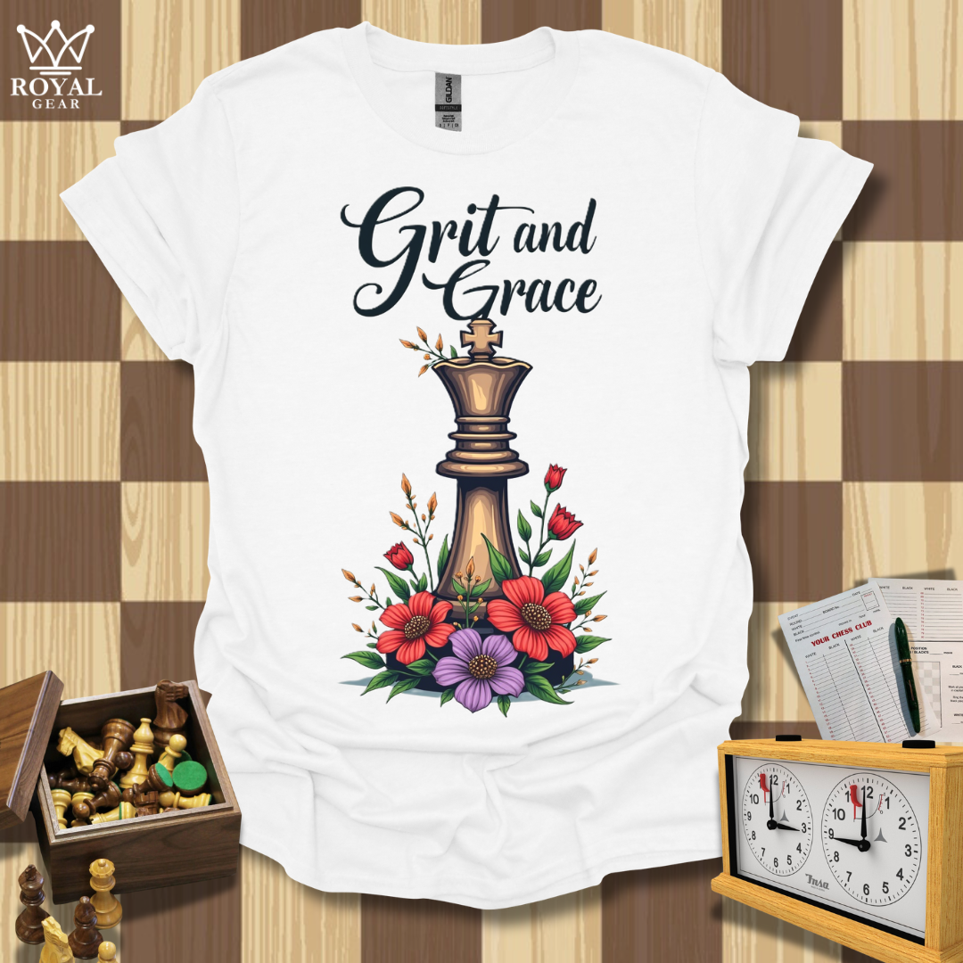 Queenly Elegance Chess T-Shirt