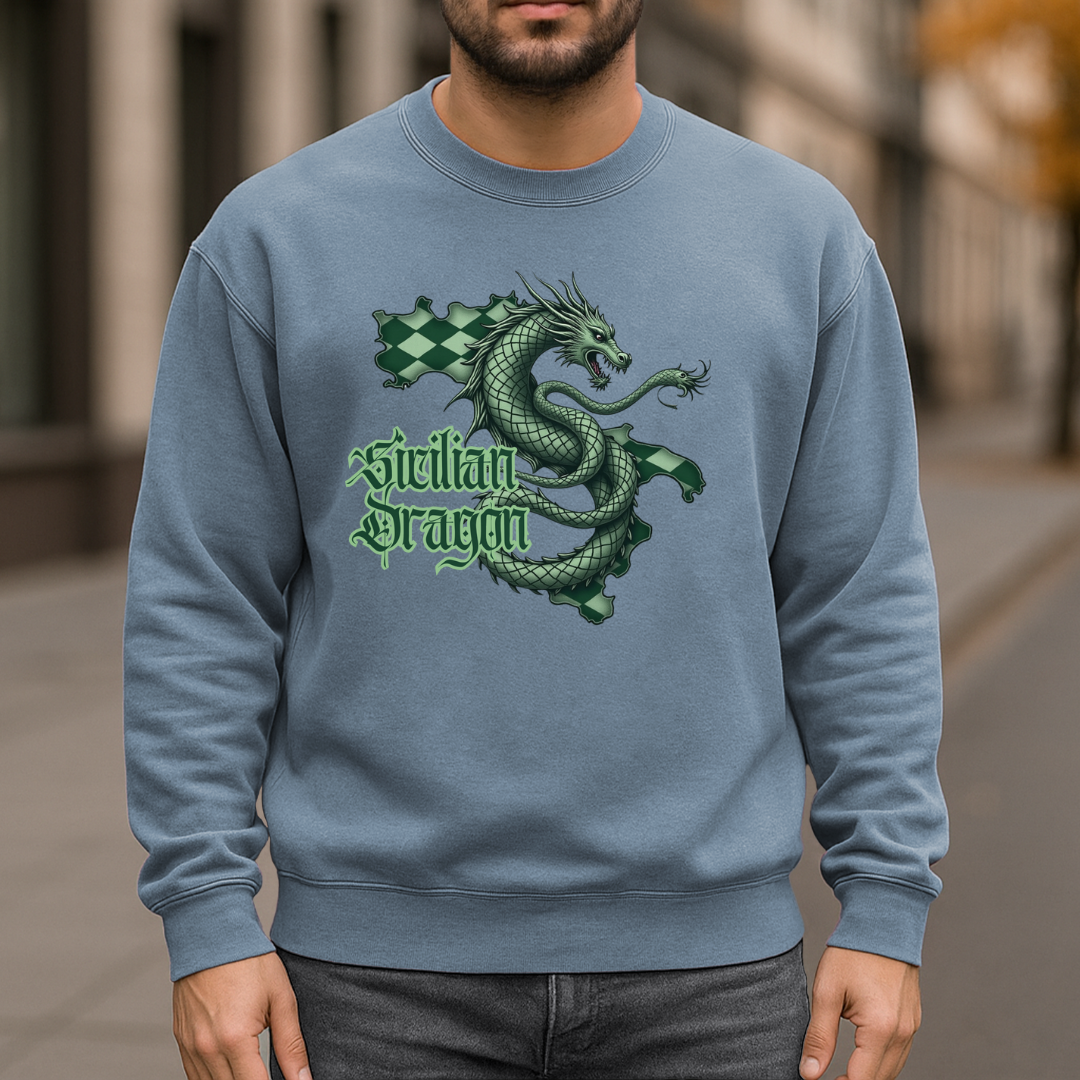 Sicilian Dragon Garment-Dyed Sweatshirt