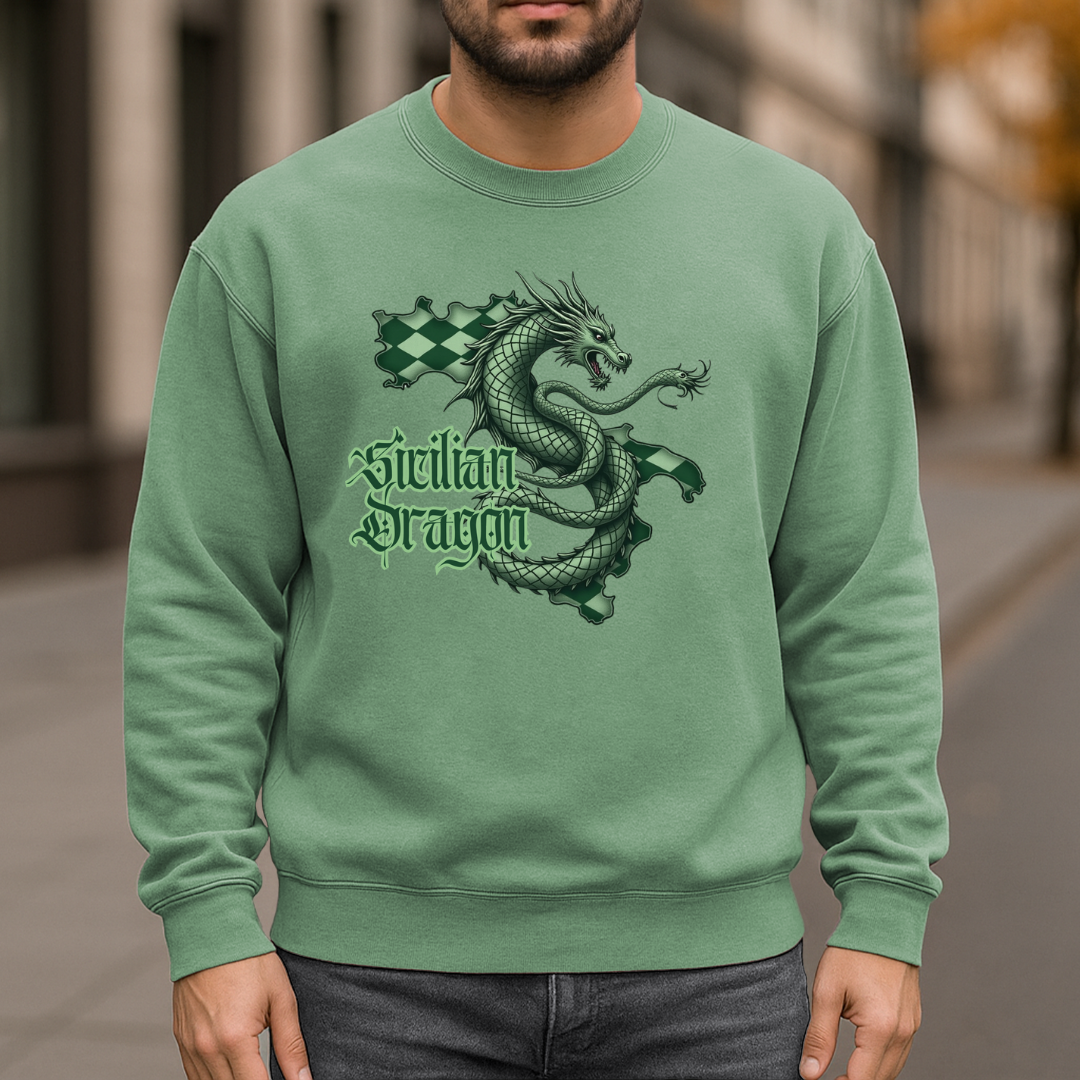 Sicilian Dragon Garment-Dyed Sweatshirt