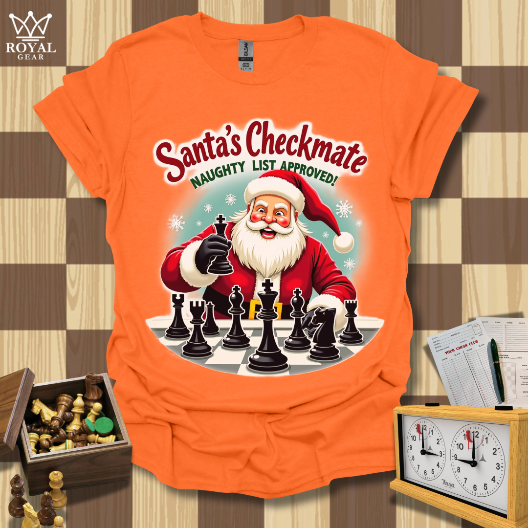 Santa’s Tactical Triumph Chess T-Shirt