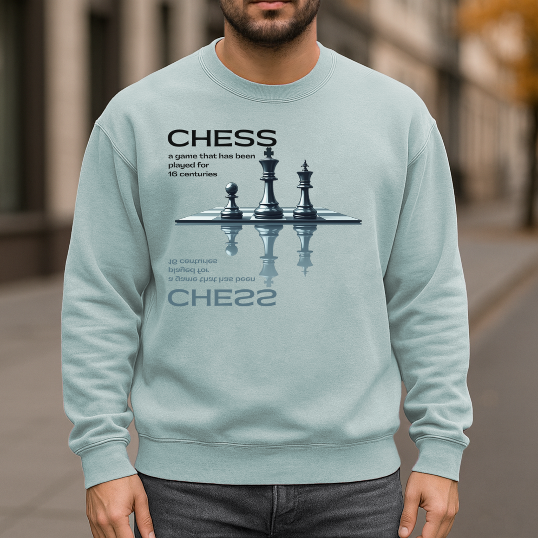 Sixteen Centuries Of Chess Garment-Dyed Sweatshirt