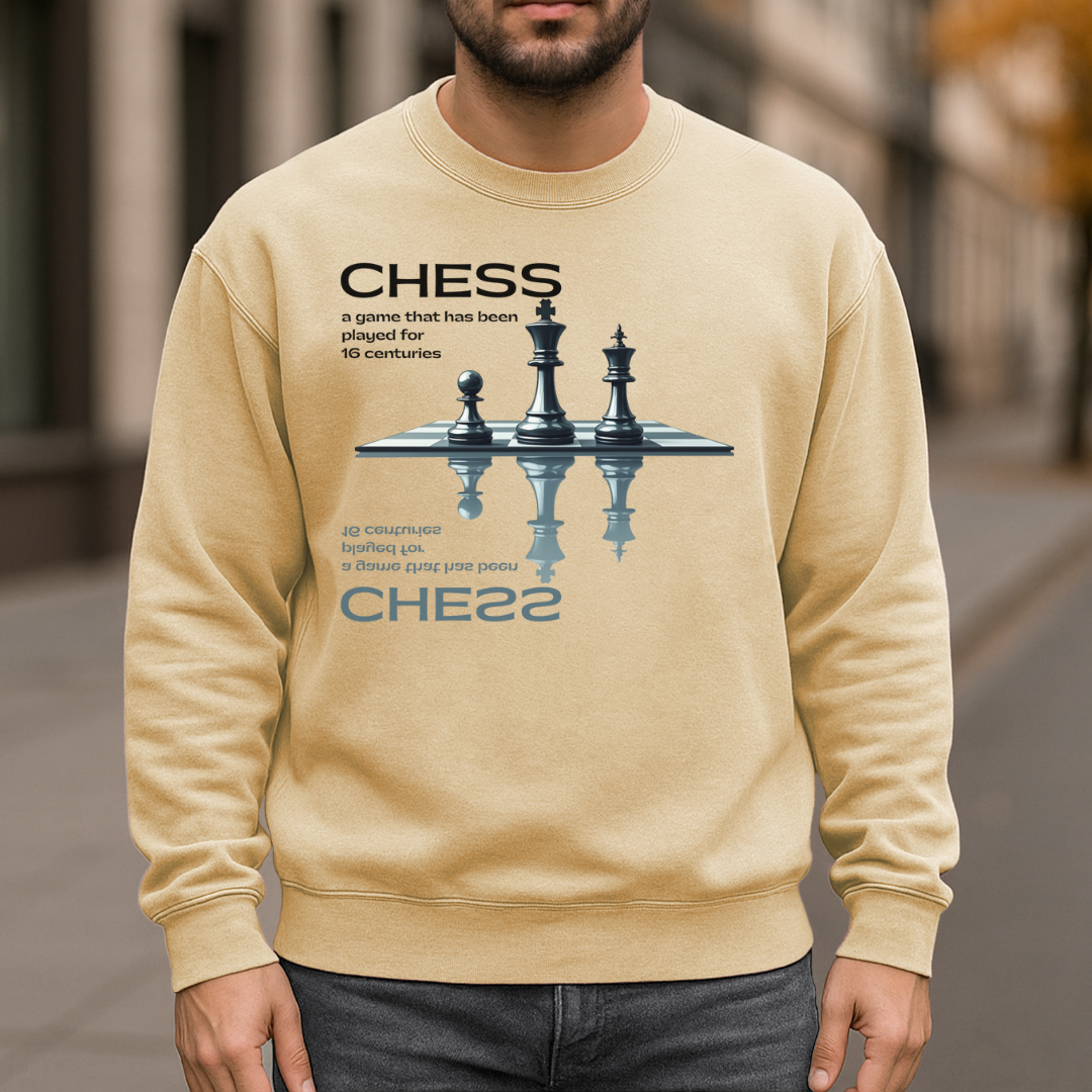 Sixteen Centuries Of Chess Garment-Dyed Sweatshirt