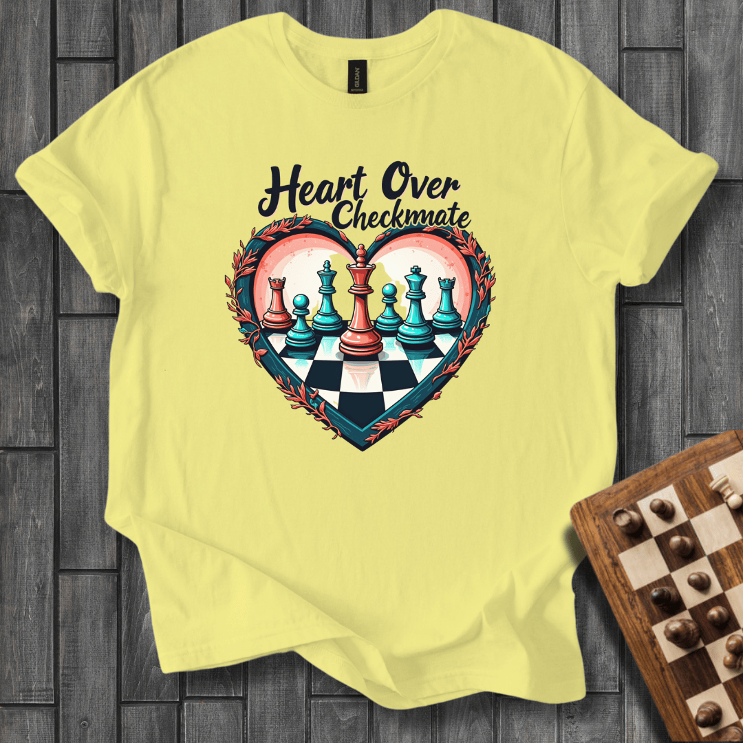 Heart Over Checkmate Chess T-Shirt