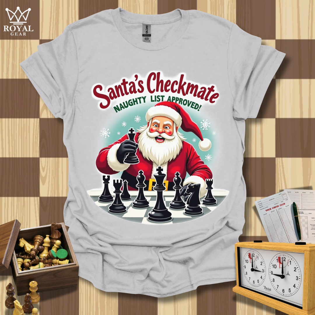 Santa’s Tactical Triumph Chess T-Shirt